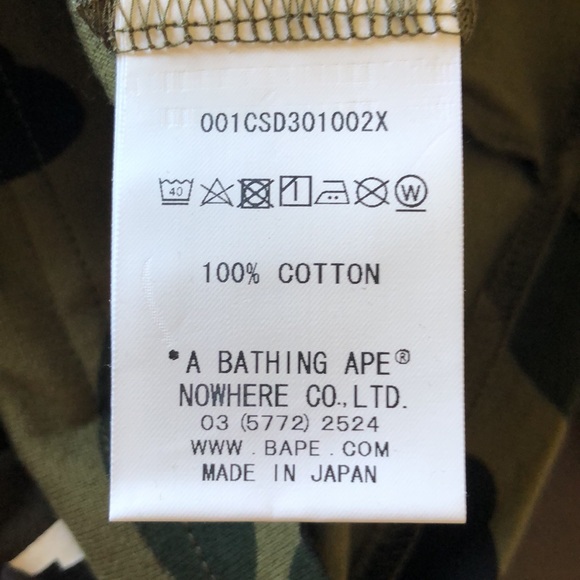 NWT BAPE 1st Camo Shark Tee Green/Camo M - Picture 11 of 11